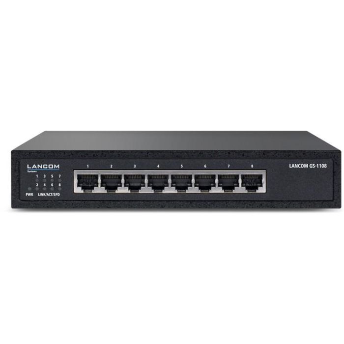 LANCOM GS-1108 RM Switch No Administrado L2 Gigabit Ethernet 8 Puertos