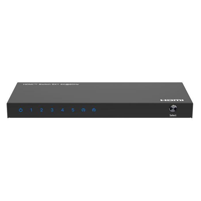 MicroConnect MC-HDMISWITCH0501-4K Conmutador HDMI 5x1 4K@60Hz, HDCP 2.2 con Control Remoto para Mayor Comodidad y Calidad de Imagen 2 MicroConnect MC-HDMISWITCH0501-4K Conmutador HDMI 5x1 4K@60Hz, HDCP 2.2 con Control Remoto para Mayor Comodidad y Calidad de Imagen 2