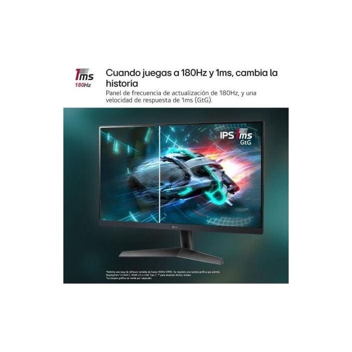 LG Monitor Gaming UltraGear 27GS60F-B 27" Full HD 180Hz IPS 1ms Negro 1 LG Monitor Gaming UltraGear 27GS60F-B 27" Full HD 180Hz IPS 1ms Negro 1