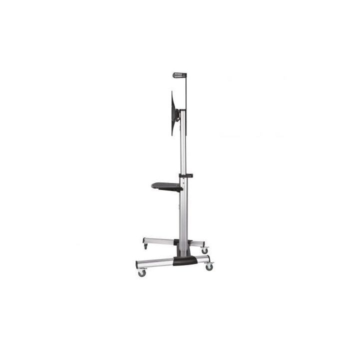AISENS - SOPORTE DE SUELO PRO CON RUEDA, BANDEJA PARA DVD Y SOPORTE DE CaMARA PARA MONITOR/TV 50KG D 2 AISENS - SOPORTE DE SUELO PRO CON RUEDA, BANDEJA PARA DVD Y SOPORTE DE CaMARA PARA MONITOR/TV 50KG D 2