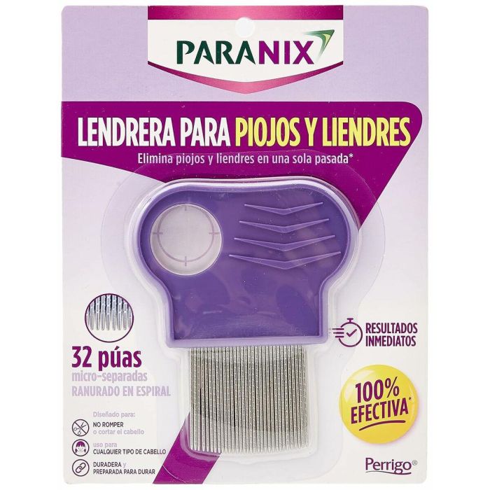 Paranix Lendrera Metálica 3 en 1 Tratamiento Antiparásitos 1