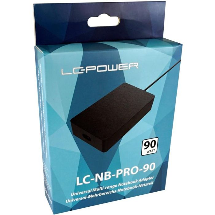 LC-Power LC-NB-PRO-90 Cargador para Portátil, 90W, 18.5-20V USB-C 3 LC-Power LC-NB-PRO-90 Cargador para Portátil, 90W, 18.5-20V USB-C 3