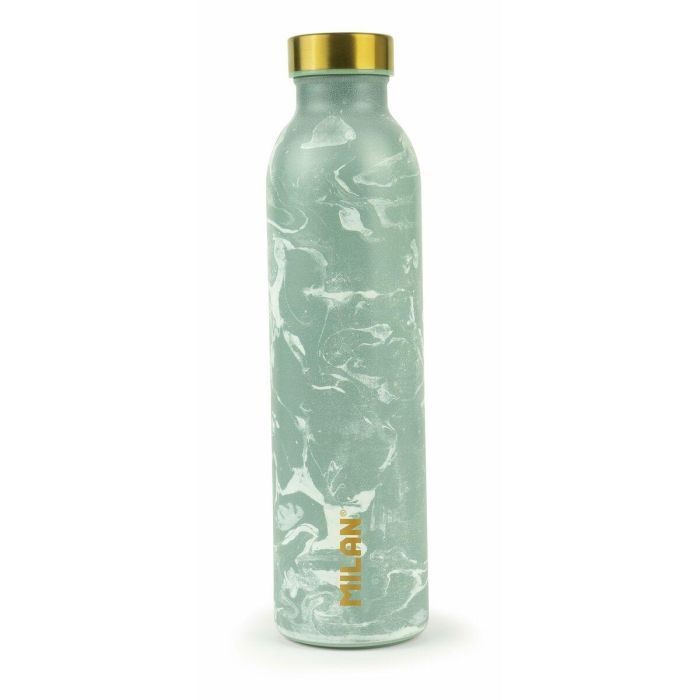 Botella Portaliquidos Milan Acero Inoxidable Serie Lava Verde 350 mL 8