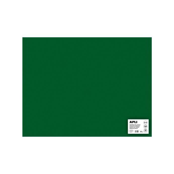 Apli Cartulina 50x65 cm 170 gr Pack De 25H Verde Oscuro Apli Cartulina 50x65 cm 170 gr Pack De 25H Verde Oscuro