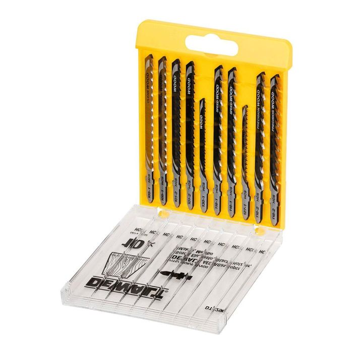 Set de 10 hojas de sierra de calar para madera dt2290-qz dewalt 1