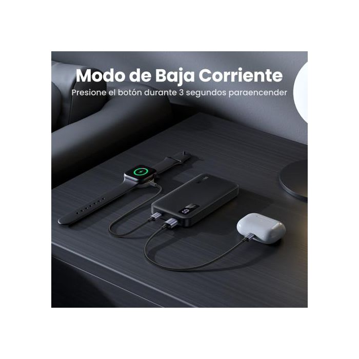 UGREEN UG25742 Batería Externa Power Bank Ión de Litio 10000 mAh Carga Rápida Negro