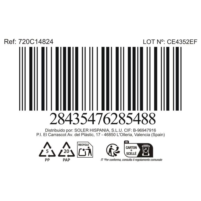 La Mediterranea Bol Aperitivo Assortido 13.8 cm x 7 cm x 3.3 cm "Pica-Pica" (24 Unidades) 3