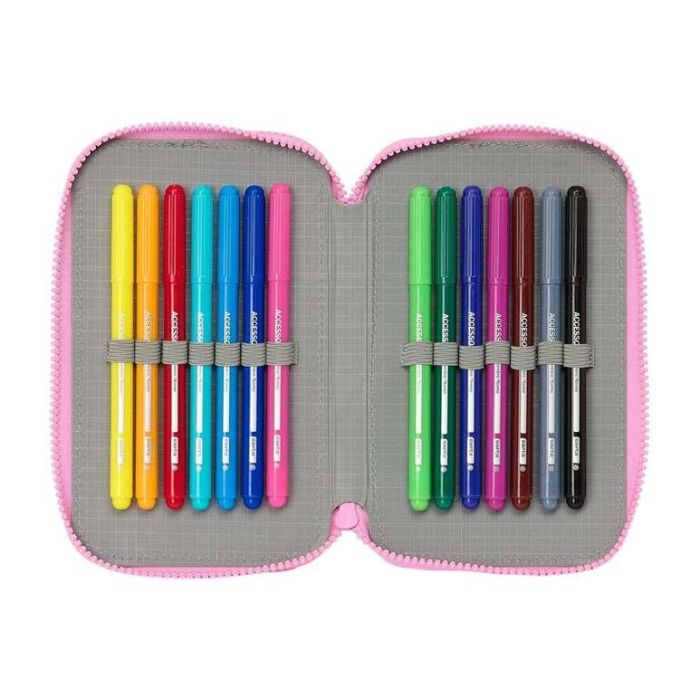 Plumier Doble Gabby's Dollhouse Party Rosa 12.5 x 19.5 x 4 cm 28 piezas 7 Plumier Doble Gabby's Dollhouse Party Rosa 12.5 x 19.5 x 4 cm 28 piezas 7