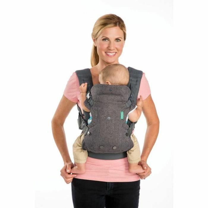 Infantino Portabebés Flip Ergo 4 en 1 Ergonómico Ajustable desde el nacimiento con reposacabezas y soporte de cuello lavable 4 Infantino Portabebés Flip Ergo 4 en 1 Ergonómico Ajustable desde el nacimiento con reposacabezas y soporte de cuello lavable 4