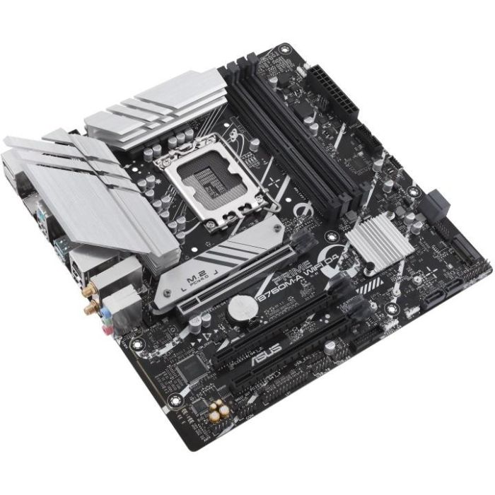 Asus PRIME B760M-A WiFi D4 Placa Base Socket LGA 1700 DDR4 PCIe 4.0 Micro ATX WiFi 6 para Intel 13ª/12ª Gen 3 Asus PRIME B760M-A WiFi D4 Placa Base Socket LGA 1700 DDR4 PCIe 4.0 Micro ATX WiFi 6 para Intel 13ª/12ª Gen 3