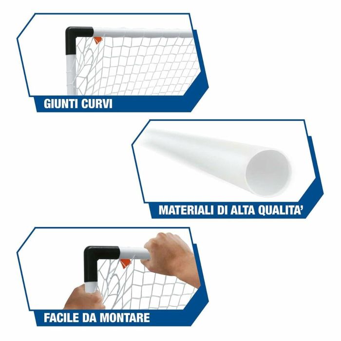 Mondo Jaula de portería de fútbol FIFA World Cup 2018 Grande Modular 2 en 1 con 2 Mini Goles y Balón PVC 6