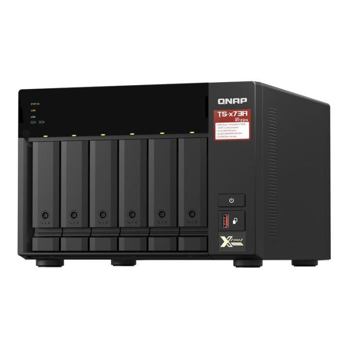 QNAP TS-673A-8G NAS Servidor Almacenamiento 6 Bahías 3.5/2.5" + 2x M.2 NVMe, AMD Ryzen V1500B 4 Núcleos, 8GB DDR4, 2 Puertos 2.5GbE, Torre 2 QNAP TS-673A-8G NAS Servidor Almacenamiento 6 Bahías 3.5/2.5" + 2x M.2 NVMe, AMD Ryzen V1500B 4 Núcleos, 8GB DDR4, 2 Puertos 2.5GbE, Torre 2