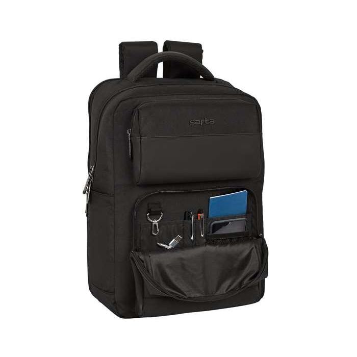 Safta Business Mochila Escolar Portátil 15.6" con USB, 2 Bolsillos Black-Blue-Grey (310x130x440 mm) 20 Safta Business Mochila Escolar Portátil 15.6" con USB, 2 Bolsillos Black-Blue-Grey (310x130x440 mm) 20