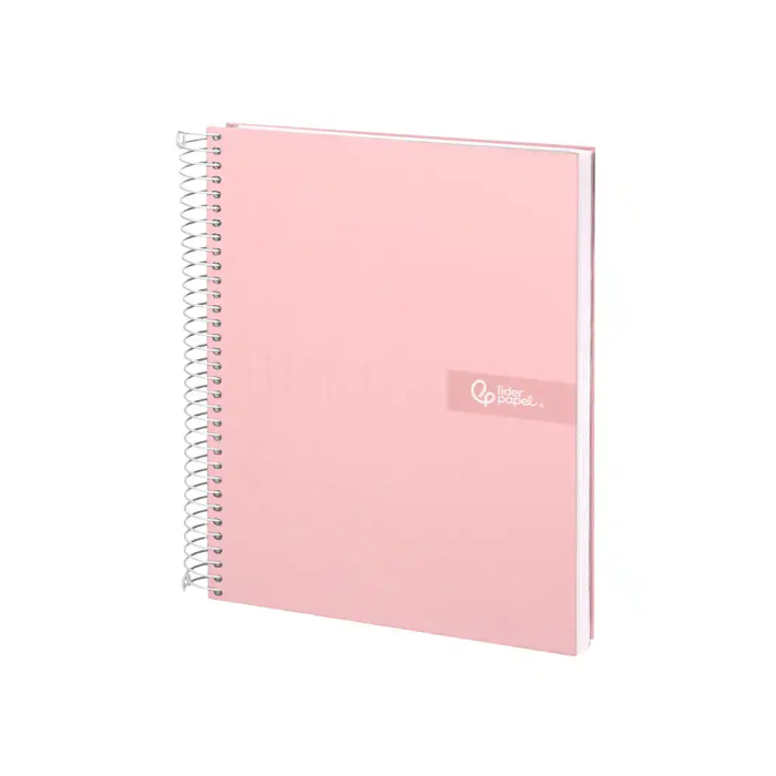 Liderpapel Cuaderno Espiral A4 Micro Crafty Tapa Forrada 120 Hojas 90gr Cuadro 5mm 4 Colores Rosa 3