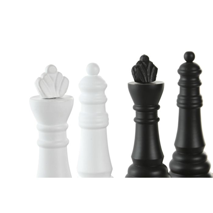 Figura Vintage DKD Home Decor Blanco Negro 7 x 23 x 7 cm (4 Unidades) 1 Figura Vintage DKD Home Decor Blanco Negro 7 x 23 x 7 cm (4 Unidades) 1