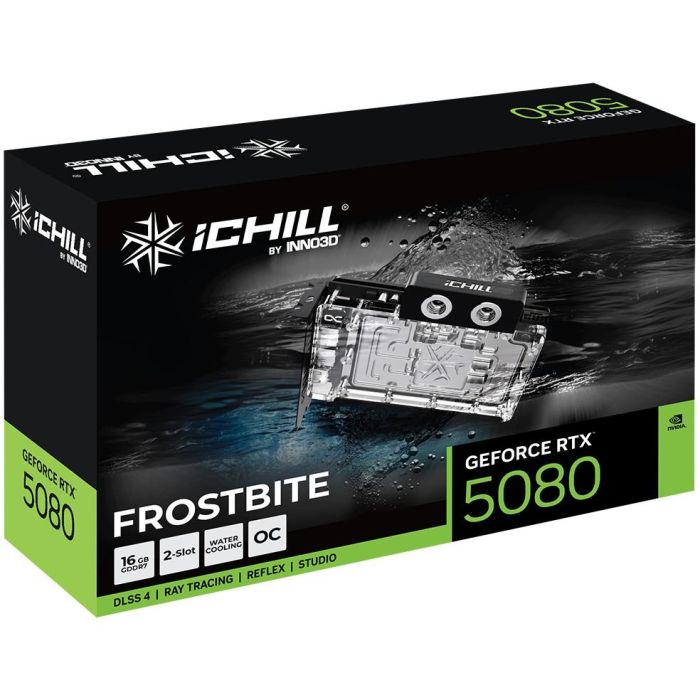 Inno3D RTX 5080 iChill Frostbite 16GB GDDR7 - Tarjeta Gráfica de Alto Rendimiento para Gaming y Creación de Contenido 1