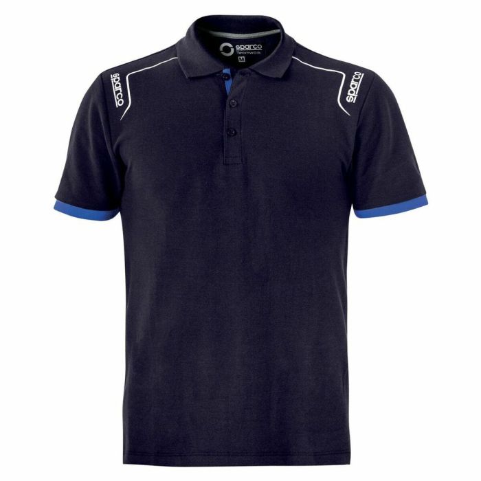 Sparco S02407BM3L Polo Tech Stretch Azul Marino Talla L