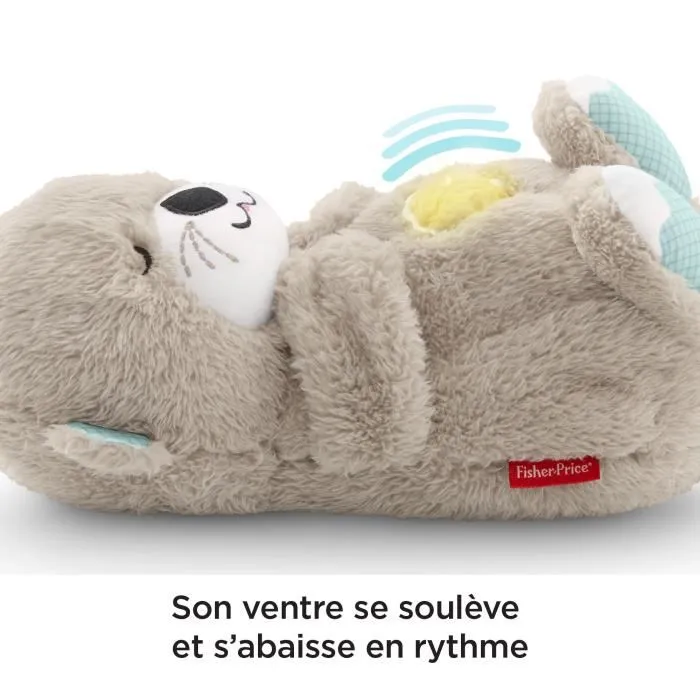 Mattel Peluche Relajación Nutria Hora de Dormir con Sonidos Relajantes y Barriga Movible para Bebés 5
