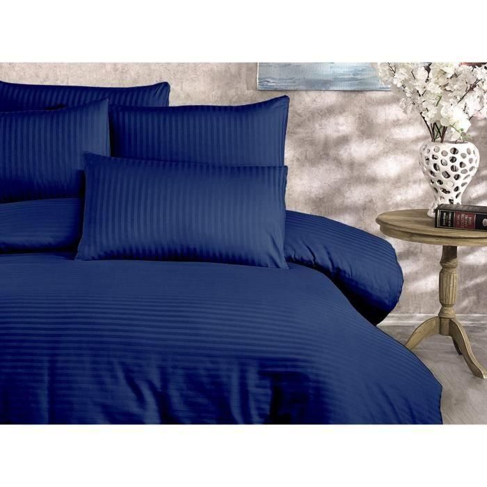 Juego de Cama ASI8683342999663 - Funda Nórdica 220x240 cm + 2 Fundas Almohada 60x60 cm - 80% Algodón, 20% Poliéster Azul 2 Juego de Cama ASI8683342999663 - Funda Nórdica 220x240 cm + 2 Fundas Almohada 60x60 cm - 80% Algodón, 20% Poliéster Azul 2