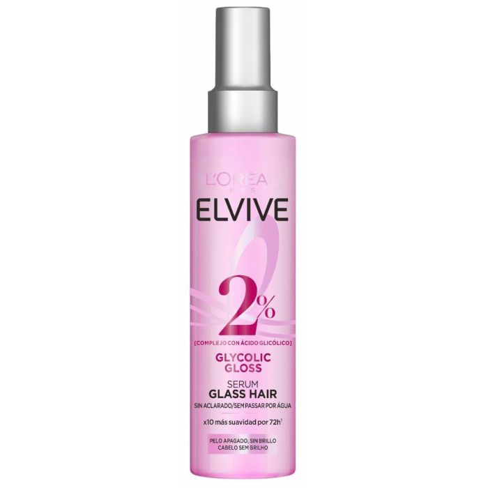 L'Oréal Paris ELVIVE GLYCOLIC GLOSS sérum iluminador con ácido glicólico 14% Gloss Complex para brillo intenso 150 ml 2