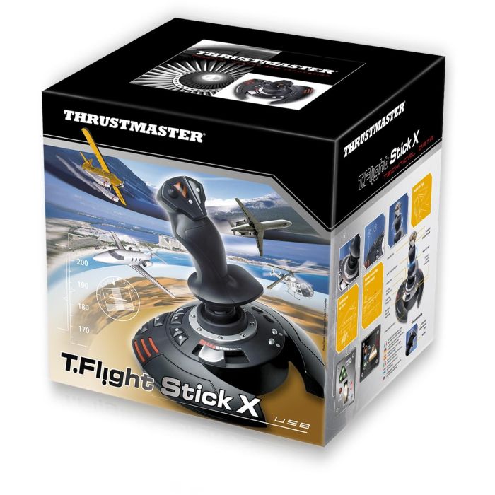 Thrustmaster T.Flight Stick X - Joystick para PS3/PC, 12 botones programables, 4 ejes, Plug & Play, 4160526 2 Thrustmaster T.Flight Stick X - Joystick para PS3/PC, 12 botones programables, 4 ejes, Plug & Play, 4160526 2