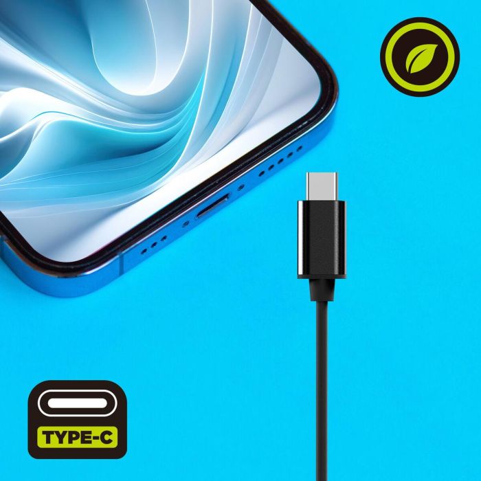 Muvit E58 Auriculares Estéreo con Micrófono USB Tipo C Fabricados con Plástico Reciclado Certificado GRS 4 Muvit E58 Auriculares Estéreo con Micrófono USB Tipo C Fabricados con Plástico Reciclado Certificado GRS 4