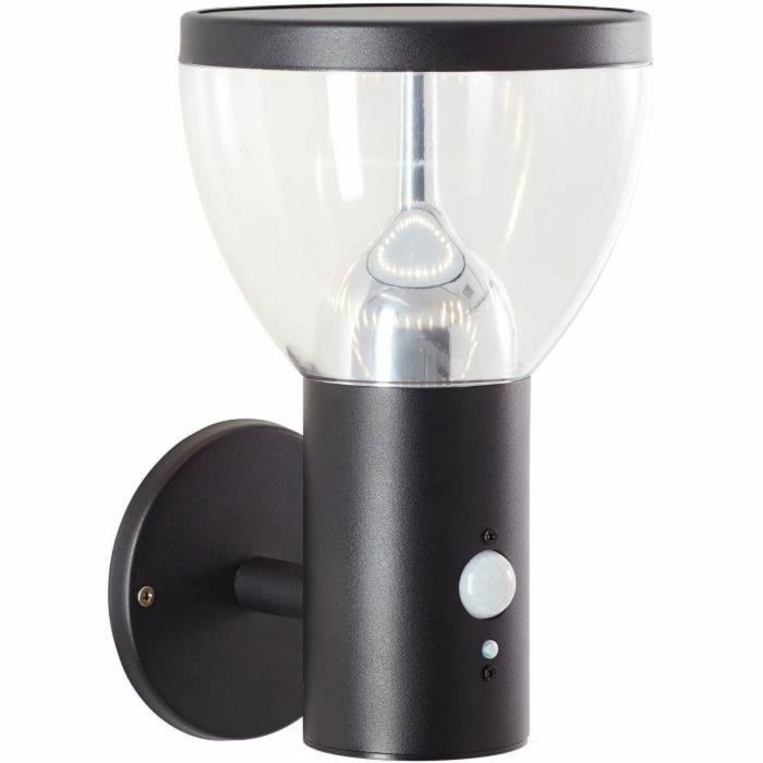 Brilliant BRI4004353437755 Aplique de Exterior TULIP LED Solar con Detector de Movimiento, Acero Inoxidable y Plástico, 4W Negro Brilliant BRI4004353437755 Aplique de Exterior TULIP LED Solar con Detector de Movimiento, Acero Inoxidable y Plástico, 4W Negro
