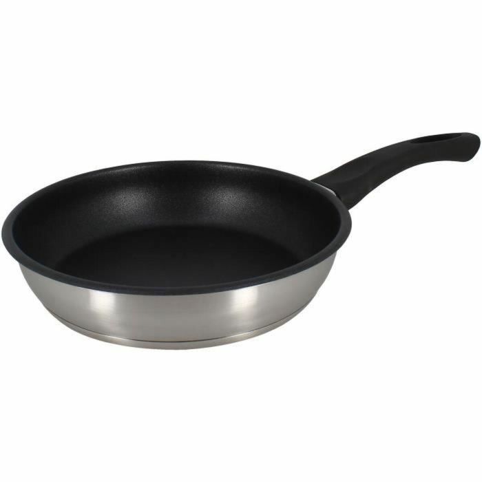 Menastyl 6020244 Sartén de Acero Inoxidable de 20 cm Apta para Inducción y Todo Tipo de Fuegos