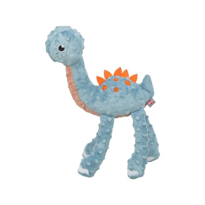 Peluche para perros Trixie Azul Naranja Poliéster Dinosaurio 38 cm 1