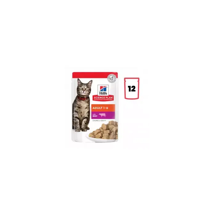 Hill's Feline Ternera 12 Bolsitas X 85 gr