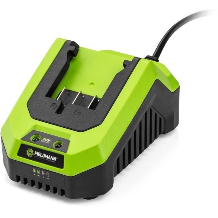 Cargador - FIELDMANN - Para batería de 20 V - Carga 2 Ah en 60 min - Compatible con 2 Ah, 4 Ah 1 Cargador - FIELDMANN - Para batería de 20 V - Carga 2 Ah en 60 min - Compatible con 2 Ah, 4 Ah 1