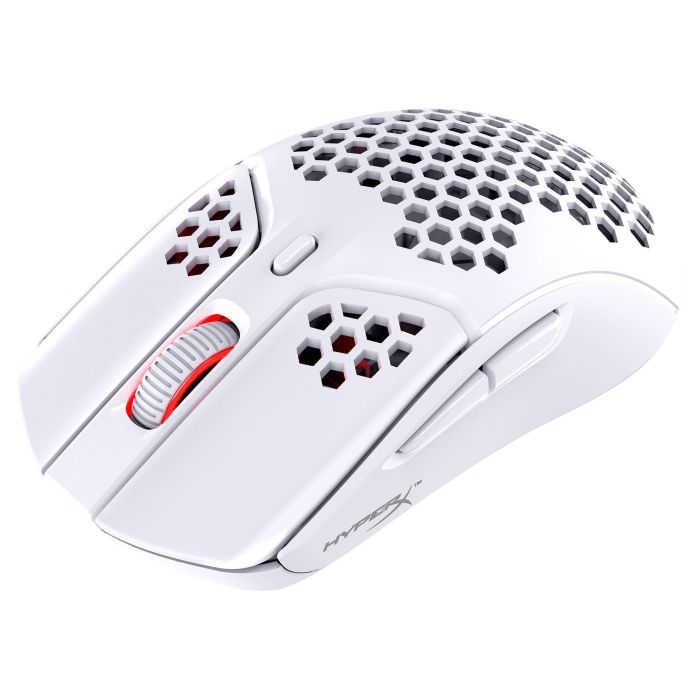 HP HyperX Pulsefire Haste Wireless Ratón Gaming Blanco Ambidextro 16000 DPI 450 IPS 59g PTFE RGB Batería Integrada