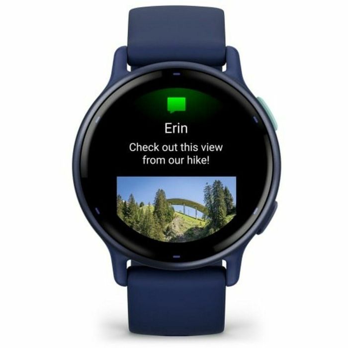 Garmin AAAAL87581 Reloj GPS Conectado Vivoactive 5, WiFi, 30,4mm (1.2"), azul metalizado con correa azul 6
