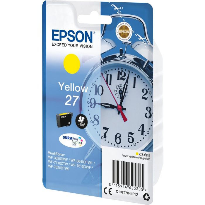 Epson WorkForce WF-3000 y WF-7000 Cartucho Amarillo nº27 1 Epson WorkForce WF-3000 y WF-7000 Cartucho Amarillo nº27 1