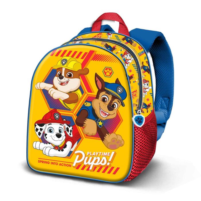 Mochila 3D Elite Playful Paw Patrol La Patrulla Canina Amarillo