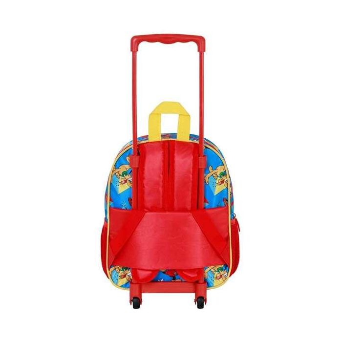 Disney Mickey Mouse Mochila Infantil 3D con Ruedas Pequeña Scooter Azul Niños 10x25x30cm 7L 4