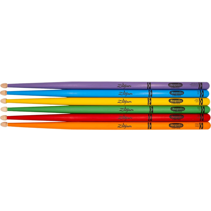 Zildjian Baquetas Infantiles Crayola - Pack 6 Unidades / Colores 1