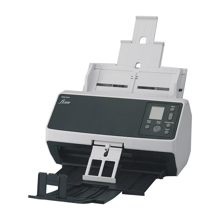 Ricoh fi-8190 Escáner Documentos - 90 ppm, Escaneo Dúplex, ADF + Alimentación Manual, Gris/Negro