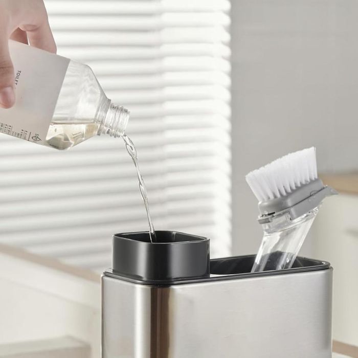 Quttin - Organizador de Limpieza de Cocina con Dispensador - 18 x 8.5 x 19 cm (12 Unidades) 1 Quttin - Organizador de Limpieza de Cocina con Dispensador - 18 x 8.5 x 19 cm (12 Unidades) 1
