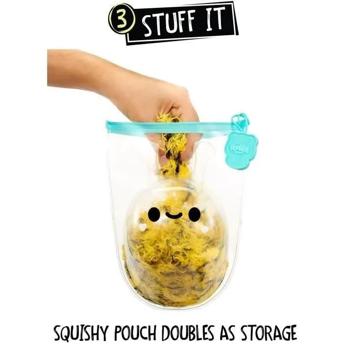 Fluffies Stuffiez Peluche ASMR Personalizable Abeja/Ladybug LIT0035051594284 con Relleno para Sacar y Descubrir Otro Personaje 3