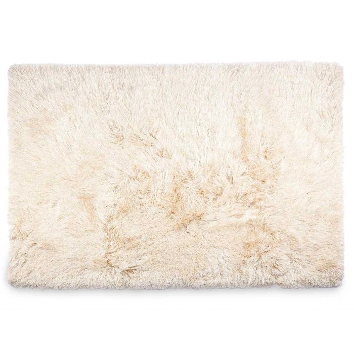 Alfombra de Salón Crema 120x180 cm - Giftdecor - Poliéster y Algodón 1 Alfombra de Salón Crema 120x180 cm - Giftdecor - Poliéster y Algodón 1