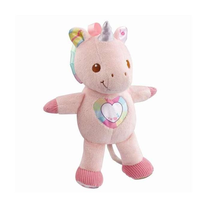 El unicornio cantarin peluche con luz sonido y diferentes texturas (3-36 meses) 20x28x12 cm 4