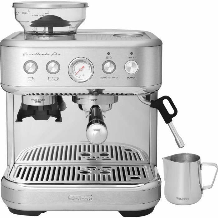 Cafetera espresso - SENCOR - SES 6010SS - 15 bares - Molinillo de café - 250 g de granos - Acero inoxidable 5 Cafetera espresso - SENCOR - SES 6010SS - 15 bares - Molinillo de café - 250 g de granos - Acero inoxidable 5