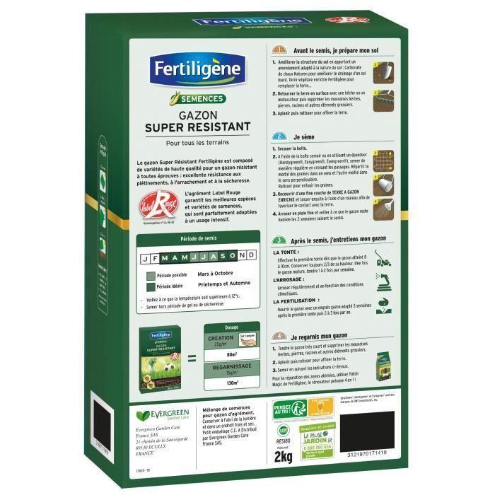 FERTILIGENE Super Resistente Grass All Terrain - 2 kg 1 FERTILIGENE Super Resistente Grass All Terrain - 2 kg 1