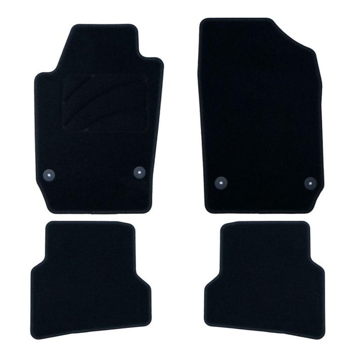 OCC Design OCCST0009 Alfombrillas a Medida para Seat Ibiza 6J Familiar 3 y 5 Puertas (2008-2017) Velour con Anclaje Original y Talonera Reforzada