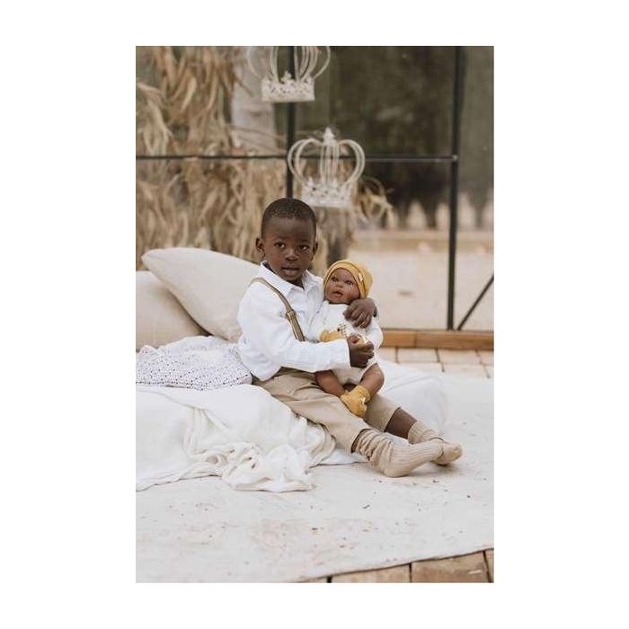 Muñeca reborn arias 45 cm rafael c/saco portabebe 9