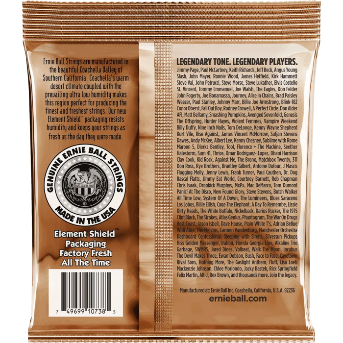 ERNIEBALL 92/8 Phosphor Bronze Juego Acústica 12 Cuerdas Light 10-48 1