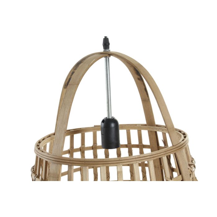 DKD Home Decor Lámpara de Techo Balines Ratán Natural 42 x 63 x 42 cm 3