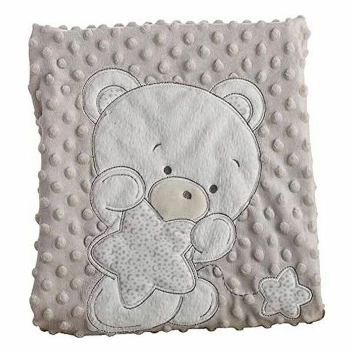 Manta doble 100x75 cm oso bordado vison en cajita regalo 1 Manta doble 100x75 cm oso bordado vison en cajita regalo 1
