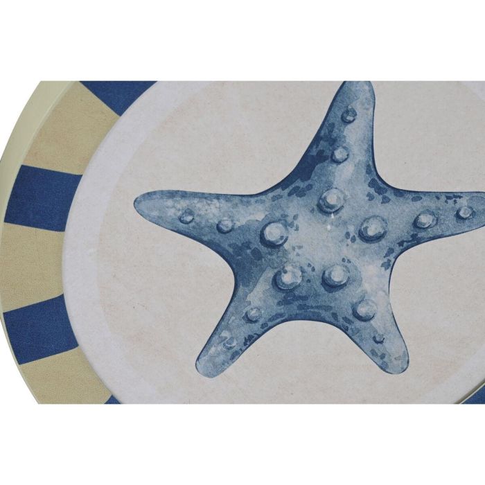 Decoración de Pared Home ESPRIT Azul Blanco Mediterráneo 30 x 3 x 30 cm (4 Unidades) 2